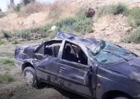 تصاویر| تصادف شدید حمید بقایی در جاده تهران