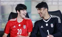 عکس| واکنش خنده دار سردار آزمون به کرونایی شدن بیرانوند