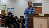 لحظه اعدام مجیدرضا رهنورد با حضور گسترده نیروهای امنیتی
