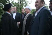دیدار جمعی از اعضای مجمع ادواری وزرا با آیت‌الله هاشمی/ ابزار تأسف هاشمی از تشدید اختلافات و بداخلاقی‌های‌سیاسی/تصاویر