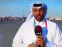 فیلم| بیهوش شدن خبرنگار تلوزیون قطر روی آنتن زنده