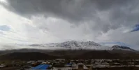 فیلم| اولین بارش برف پاییزی در اصفهان