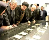 سید حسن خمینی به موزه ملی ایران رفت+عکس