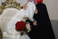 تصاویر | عروسی زوج خوزستانی در اردوگاه اسکان موقت