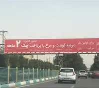عکس| فروش گوشت و مرغ با چک ۲ ماهه!