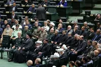 عکس| حضورخواهر و برادر نماینده در افتتاحیه مجلس دوازدهم