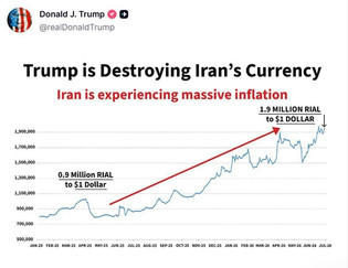 ترامپ: در حال نابود کردن ارزش پول ایران هستم