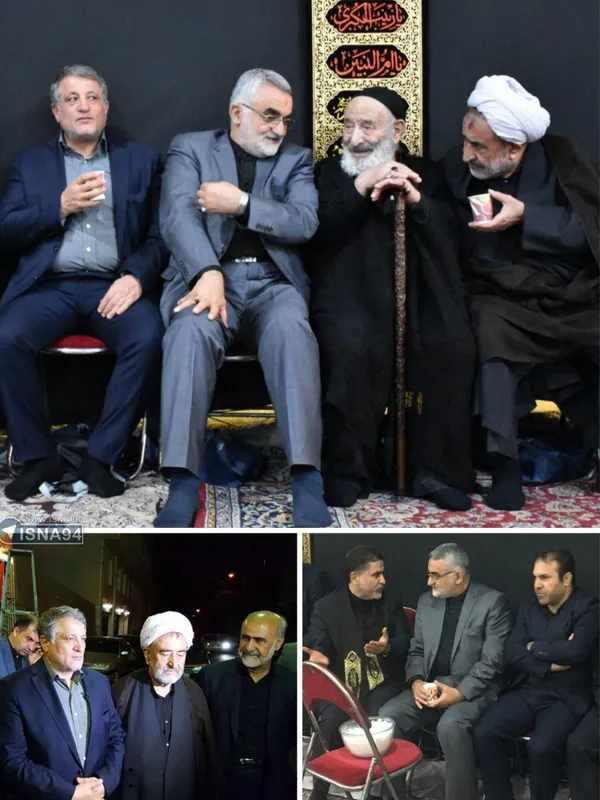 محسن هاشمی و علاءالدین بروجردی در هیات لرستانی&zwnj;های مقیم پایتخت