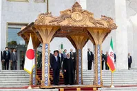 گزارش کیودو از سفر نخست‌وزیر ژاپن به تهران