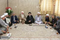 استقبال مولوی عبدالحمید از رییسی در زاهدان/عکس