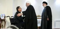 دیدار رئیس جمهوری با عادل کریمی گیوی جانباز ۷۰ درصد دوران دفاع مقدس/تصاویر