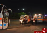فیلم و تصاویر سانحه اتوبوس سربازان