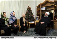 دیدار روحانی با خانواده شهید "ژرژ کشیش هارطون" و شهید "ادوین شاهمیریان"+تصاویر