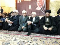 تصویر/ حضور سید‌حسن‌خمینی، عارف و ظریف در مراسم اربعین آیت‌الله هاشمی