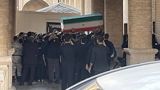 ورود پیکر رهبر شهید انقلاب به مصلی تهران