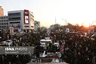 وداع باشکوه با سردار سلیمانی در تهران+فیلم و عکس