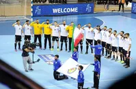 سلام نظامی ملی‌پوشان هندبال به پرچم ایران+عکس