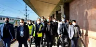 زاکانی به محل حادثه تصادف ۲ قطار رفت