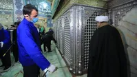 حرم مطهر رضوی مملو از زائر؛ در قم و مشهد چه خبر است؟