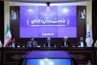 عکس| جلسه وزیر ورزش و مهدی تاج برای رفع مشکل پرسپولیس و استقلال