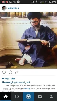 رهبرانقلاب: در منزل من، همه افراد هرشب در حال مطالعه خوابشان مى‌برد+تصویر