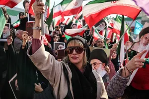 تصاویر زنان با حجاب خاص در تجمع امروز