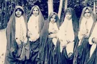 ژست جالب زن جوان قاجاری در لباس مردانه + عکس