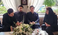 تصاویری تازه از سالار عقیلی و احسان خواجه امیری در منزل گلپا