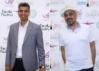 عکس دو نفری رضا عطاران و عادل فردوسی‌پور در برج میلاد