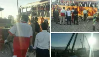واژگونی اتوبوس دانش‌آموزان دختر هرمزگانی/۱۲ کشته/حال ۱۳ نفر از مجروحان وخیم+عکس