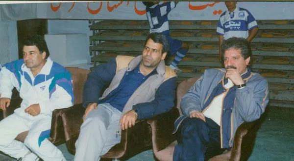 پورحیدری در کنار حمید ملک احمدی
