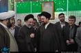 حجت الاسلام والمسلمین سید محمد خاتمی رئیس جمهوری اسبق کشورمان با حضور در مرقد مطهر بنیانگذار جمهوری اسلامی ایران، ضمن زیارت حرم امام ( س) از مراحل ساخت حرم رهبر کبیر انقلاب اسلامی بازدید کرد.