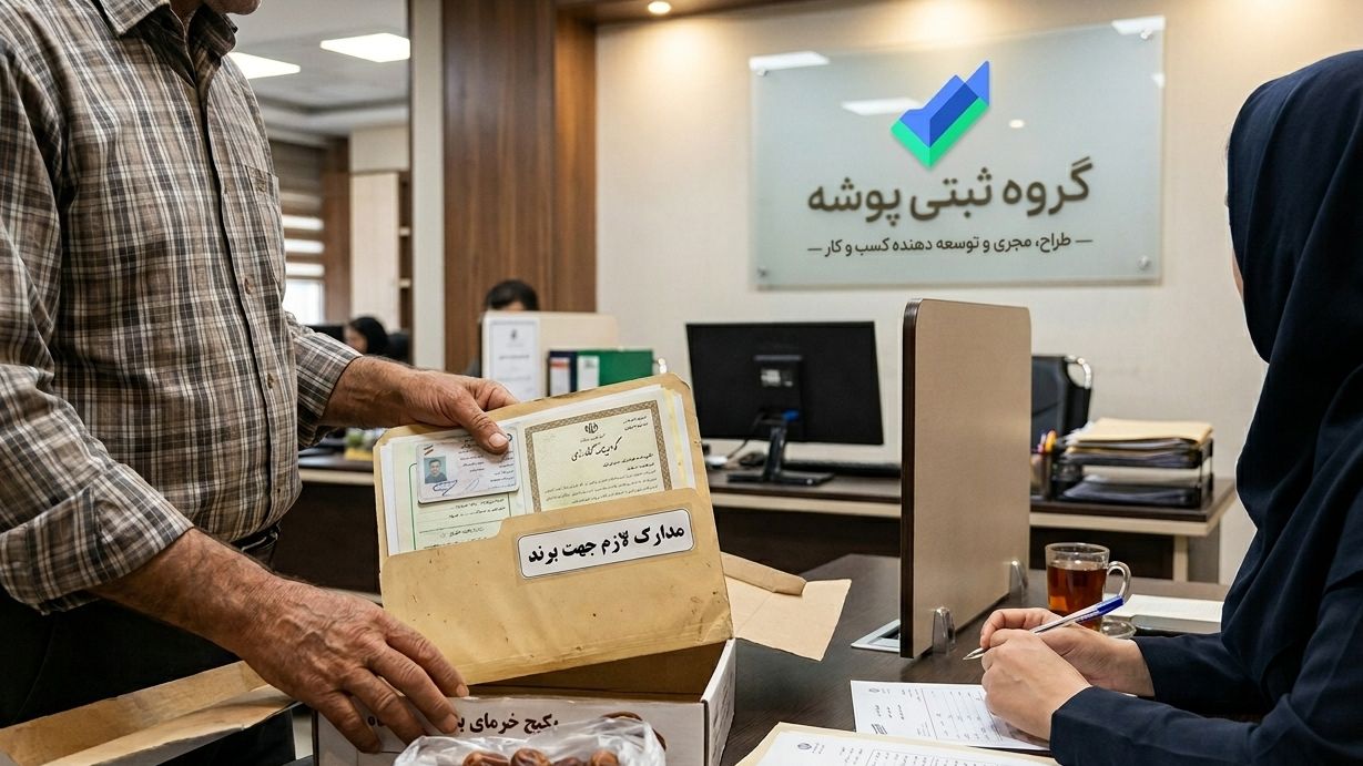 مدارک لازم جهت ثبت برند - گروه ثبتی پوشه