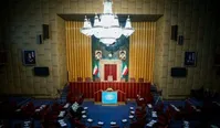 عکس یادگاری نمایندگان مجلس خبرگان در آخرین جلسه