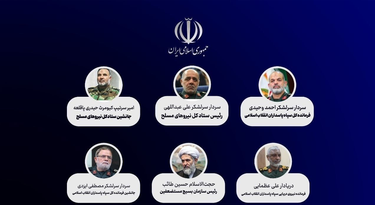 انتصاب ۶ فرمانده عالیرتبه در نیروهای مسلح توسط رهبر انقلاب انتصاب ۶ فرمانده عالیرتبه در نیروهای مسلح توسط رهبر انقلاب