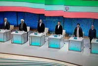 پرونده مناظره‌‌ها لوله شد/آنچه گذشت؛ پاسخ‌های کوبنده روحانی و جهانگیری به قالیباف و رئیسی+فیلم و تصاویر