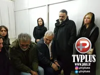 عکس/حضور هنرمندان در منزل مرحوم علی معلم