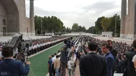 تصاویر/ حضور ظریف در مراسم تشییع رئیس جمهور ازبکستان