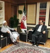 دیدار مولوی عبدالحمید با وزیر صنعت/عکس