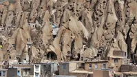 فیلم| روز‌های برفی روستای کندوان