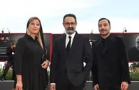 تصاویر| نوید محمدزاده و دایانا حبیبی  روی فرش قرمز ونیز