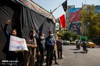 تصاویر| تجمع  بسیجیان در حمایت از فلسطین