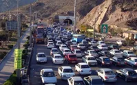 ترافیک سنگین در جاده‌های شمالی