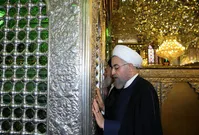 روحانی به زیارت حرم شاهچراغ مشرف شد+تصاویر