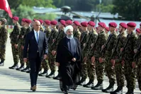 استقبال رئیس‌جمهور سوئیس از روحانی