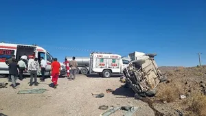 واژگونی پراید ۶ مصدوم برجا گذاشت