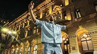 فیلم/شوخی عباس جمشیدی‌فر با قد بهرام افشاری