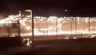 عکس| طالبان یک پارک را آتش زد
