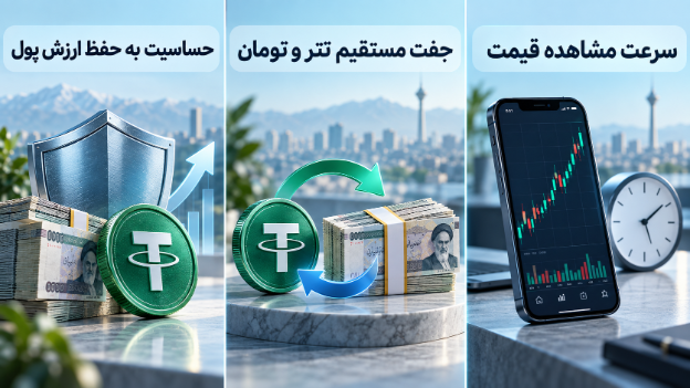نرخ تتر چگونه به شاخص روزانهٔ بازار ارز تبدیل شد؟ نرخ تتر چگونه به شاخص روزانهٔ بازار ارز تبدیل شد؟