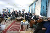 دیدار معتمدین مردم جزیره خارک با آیت‌الله هاشمی رفسنجانی